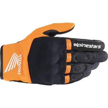 Moto rukavice Rukavice COPPER HONDA kolekce, ALPINESTARS (černá/oranžová) (Velikost: XL)