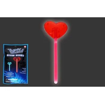Karnevalový doplněk Svítící hůlka se srdcem
