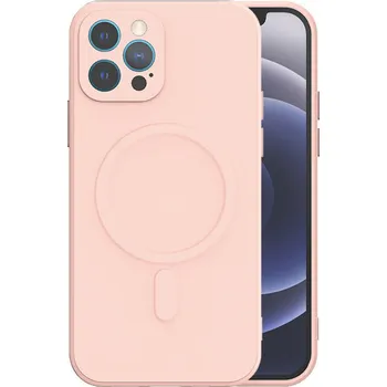 Pouzdro na mobilní telefon TEL PROTECT MagSilikonové pouzdro pro Iphone 13 Pro Max Lightpink