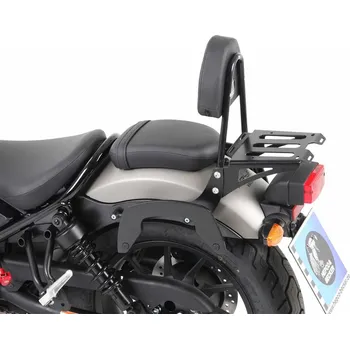 Zavazadlo na motocykl Hepco Becker Sissy bar s nosičem zavazadel černý pro Honda CMX 500 Rebel (2017-)