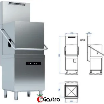 Myčka nádobí FAGOR WHC-502 T RC B D MYČKA NÁDOBÍ PRŮCHOZÍ KAPOTOVÁ S REKUPERÁTOREM, profesionální (C GASTRO)