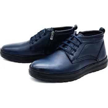 Pánské polobotky Pánská kotníková obuv 204-2719/A WILD modrá Barva: Modrá, Velikost: 43