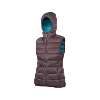Dámská vesta WARMPEACE YUBA LADY shale/harbor blue XXL; Hnědá vesta + DÁREK DLE VÝBĚRU!