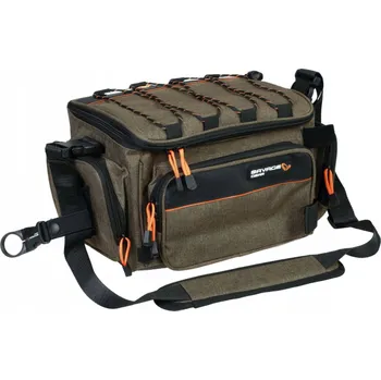 Pouzdro na rybářské vybavení Savage Gear Taška SYSTEM BOX BAG M 3 BOXES 20x40x29cm 12l