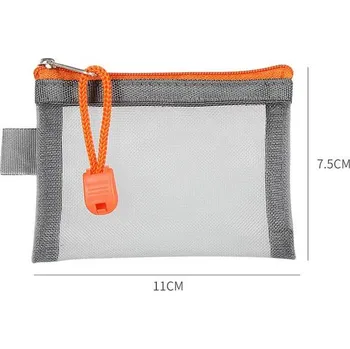 Peněženka Mini průhledná peněženka - Šedá