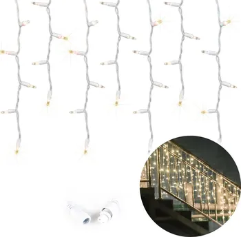 Vánoční osvětlení Rampouchy dekorativní závěs 19 m 500 LED teplá bílá