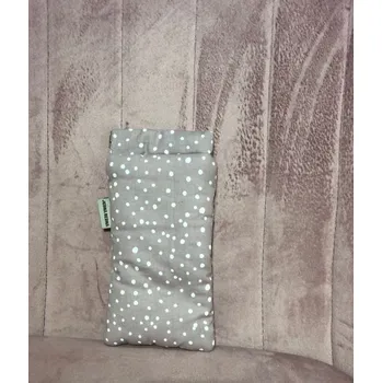 Šátek Obal na brýle starorůžová, bílé puntíky - JEDNA BEDNA 0001964