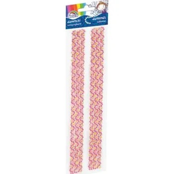 Samolepící dekorace Fiorello kamínky pásek 170-2463 samolepící růžové světlé