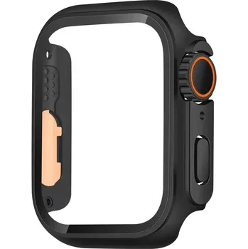 Příslušenství k chytrým hodinkám Ochranné pouzdro s tvrzeným sklem ve vzhledu Apple Watch Ultra pro Apple Watch 40mm Barva: Černá, Typ: 5