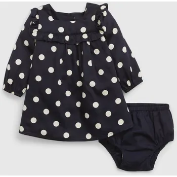 Dívčí šaty GAP Baby puntíkované šaty - Holky GAP černá 2551142