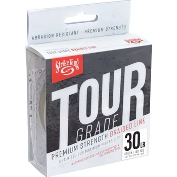 Šňůra Strike King Tour Grade Braid Green 137m 0,29mm 30lb