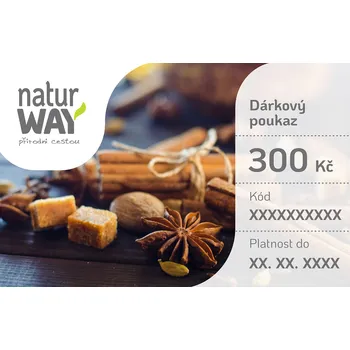 Dárkový potravinový koš Naturway Dárkový poukaz 300 Kč