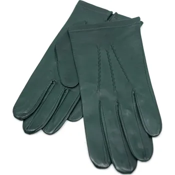 Rukavice Carlsbad Hat Co. Pánské zelené kožené rukavice bez podšívky - Carlsbad Hat Velikost Rukavice: 11