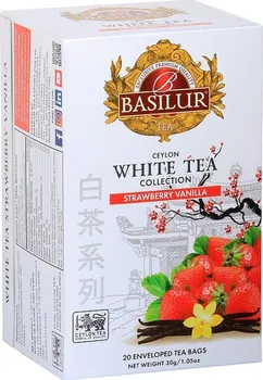 Čaj BASILUR White Tea Collection jahoda/vanilka 20x 1,5 g