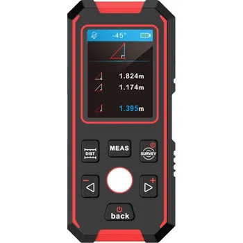 Měřící laser Stavební detektor Ermenrich Ping SM90 Červený