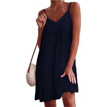 Dámské šaty YUTILA Dámské letní šaty tmavě modrá S