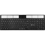 Klávesnice solární Powerton SolarSlim, integrovaná, CZ/SK, Multi-Device 2.4 GHz, černá