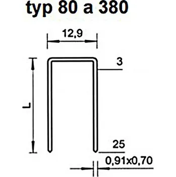 Sponkovačka Sešívací spony BeA 380/08 NK