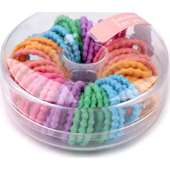 Náramek Gumičky do vlasů v boxu donut, malé, 1 mix