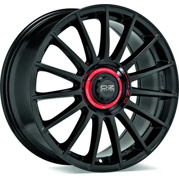 Alu kolo Alu disk OZ SPORT SUPERTUR EVOLUZIONE 8.5x20, 5x112, 79, ET45 GLOSS BLACK + RED LETTERING