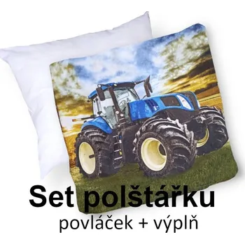 Polštář Apex® produktová řada 3D 3D povláček na polštářek Apex - Traktor - Polštářek s výplní (100% pes kuličkové duté vlákno)