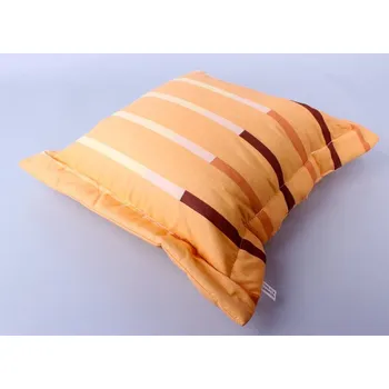 Dekorativní polštářek Bavlnený polštář s okrasným, velikost: 40x40cm, varianta: pruhy oranžové