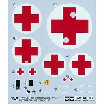 Plastikový model Tamiya British 2t 4x2 Ambulance 1/48