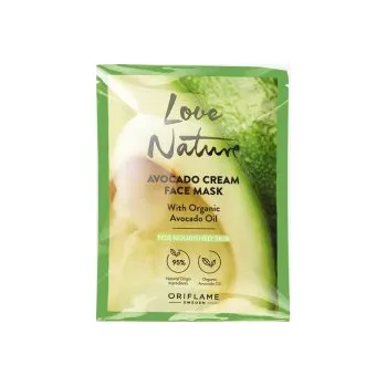 Pleťová maska Love Nature Krémová pleťová maska s bio avokádovým olejem Love Nature 10 ml