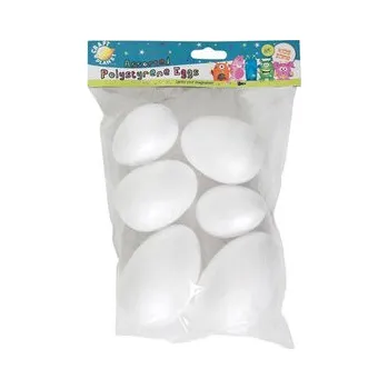 Umění DOCRAFTS polystyrenové vejce 6 ks - různé velikosti