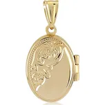 Lillian Vassago Celozlatý medailonek LLV06-GP151