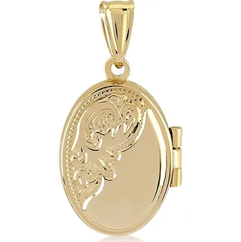 Přívěsek Lillian Vassago Celozlatý medailonek LLV06-GP151