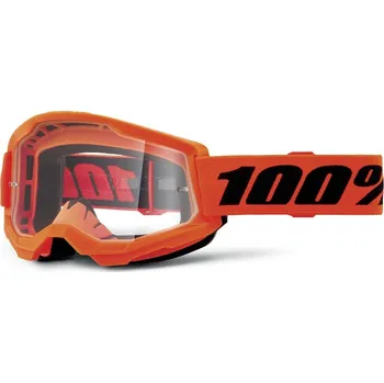 Motocyklové brýle Strata 2 new 100% - usa , orange- čiré plexi