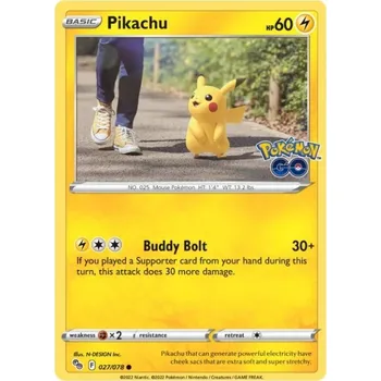 Sběratelská karetní hra Pokémon karta Pikachu 027/078 - Pokémon Go
