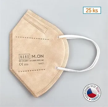 NANO M.ON Jednorázový nanovlákenný respirátor FFP2 NR tělový 25ks