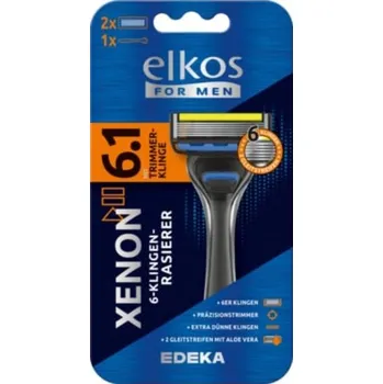 Holítko Elkos Men Xenon 6 Premium Holicí strojek se šesti břity + 1 náhradní hlavice Německo