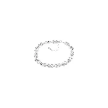 Náramek Náramek stříbrný Srdíčka spojená - délka 19cm