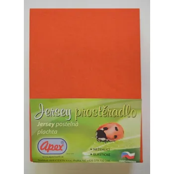 Prostěradlo Apex® Jersey prostěradlo Apex - Jednolůžko 90 x 200 cm - Cihlová