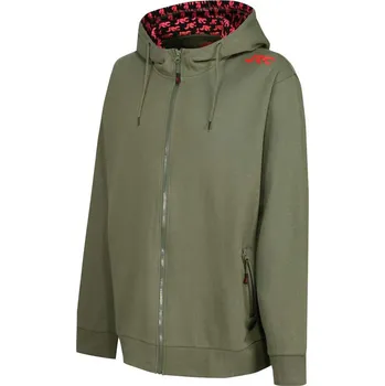 Pánská mikina JRC mikina ZIPPED Hoody Green, velikost M (Mikina pro rybáře se zipem a kapucí v olivově zelené barvě.)