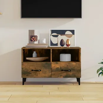 Televizní stolek vidaXL TV skříňka 80 x 36 x 50 cm kompozitní dřevo [812594] Barva: kouřový dub