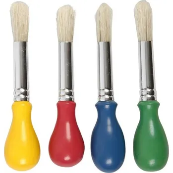 Umělecký štětec Creative Dětské štětce s balónovou rukojetí sada 4 ks v balení