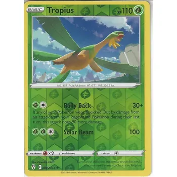 Společenská hra Pokémon karta Tropius 006/203 Reverse Holo - Evolving Skies