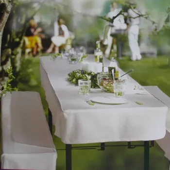 ubrus Apex® Apex sada ubrusu a potahů na pivní set - bílý