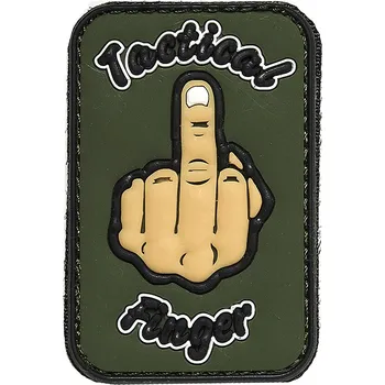 Nášivka 101 INC PVC 3D nášivka "Tactical finger" - zelená