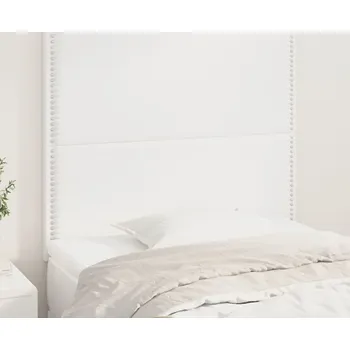 vidaXL Čelo postele 90x5x118/128 cm umělá kůže [3116275] Barva: Bílá