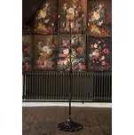 Hnědý antik kovový vysoký svícen na 6 úzkých svíček Willo - 63*40*170 cm