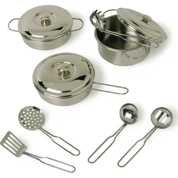 Hračka Small foot by Legler small foot Kovové nádobí Profi 11ks