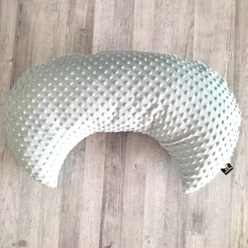 Kojící polštář MIMOUŠEK Kojící polštář MOON minky šedý ledovec