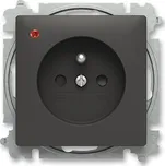 Zásuvka Zoni matná černá s přepěťovou ochanou, clonky ABB 6699T-A06657 237