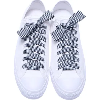 Tkaničky do bot Mašličkové tkaničky - černobílá II Délka: 160