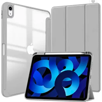Pouzdro na tablet 2v1 Smart flip cover + zadní silikonový ochranný obal s držákem na pero pro Honor Pad V8 Pro - šedý